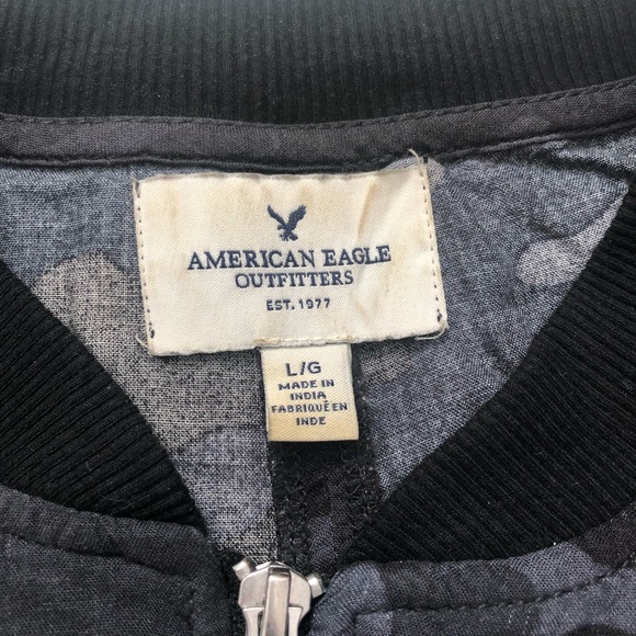 SOLD American Eagle Camouflage Bomber Jacket - Picture 3 of 3
